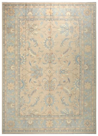 ANTIQ OUSHAK WOOL CARPET 9.8 - 13.7 - 135.3