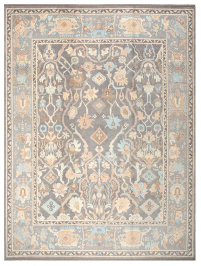 ANTIQ OUSHAK WOOL CARPET 8.9 - 11.5 - 101.8