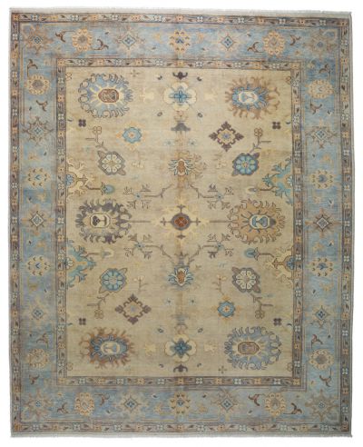 ANTIQUE OUSHAK RUG 10 BEIGE 9.0*11.1