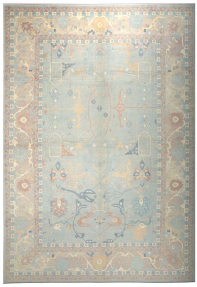 ANTIQ OUSHAK WOOL CARPET 11.8 - 16.7 - 197.6
