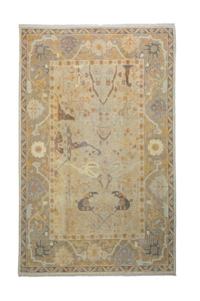 Antiq Oushak Rug 6.43 - 8.79 - 56.54