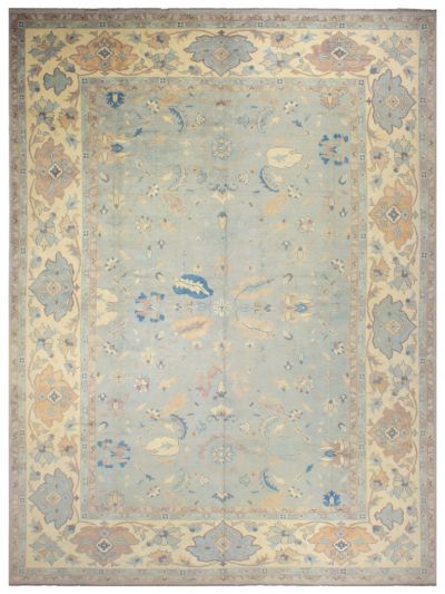 ANTIQ OUSHAK WOOL CARPET 11.9 - 16.9 - 200.7