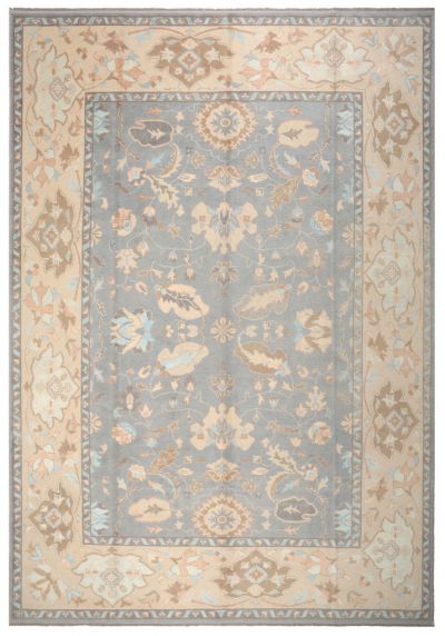 ANTIQ OUSHAK WOOL CARPET 10 - 14.2 - 141.4