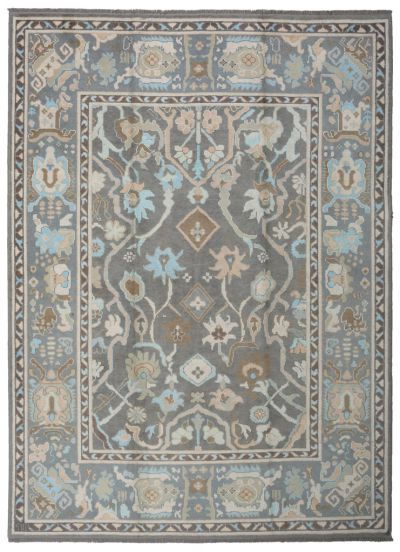 Antique Oushak Rug 6.96 - 9.38 - 65.26