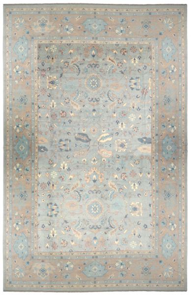 Antique Oushak Rug 13.7 - 20 - 274.7