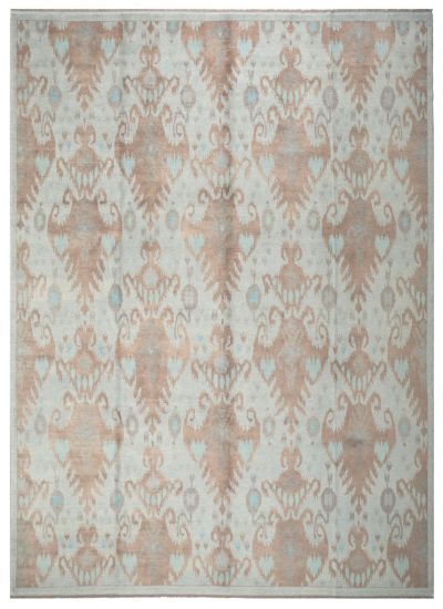ANTIQ OUSHAK WOOL CARPET 10 - 13.4 - 134.1