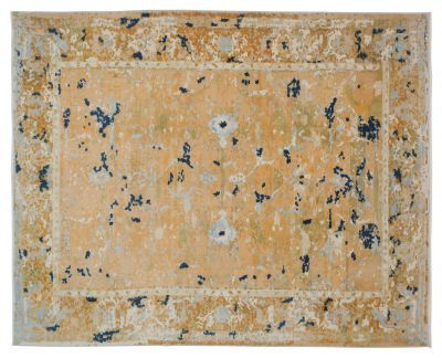 ANTIQUE OUSHAK US-05 YELLOW BLUE-8.9x11.1-98.79