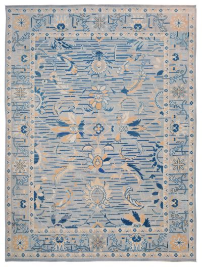 ANTIQUE OUSHAK US-06 BEIGE BLUE-9x11.9-107.1