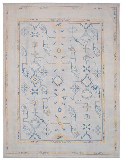 ANTIQUE OUSHAK US-20 BEIGE BLUE-9x11.7-105.3