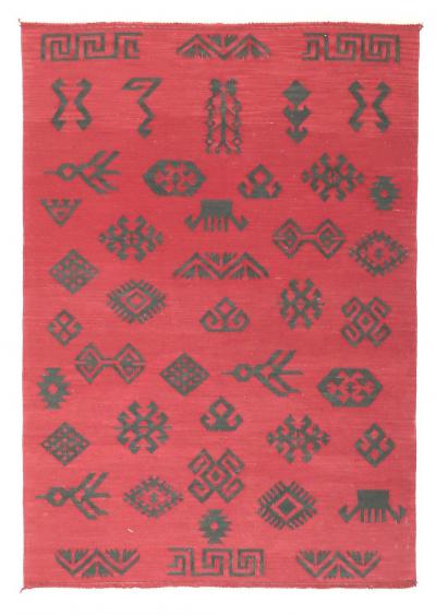 SEMI FINE KILIM MODERN RED 3.9*5.3