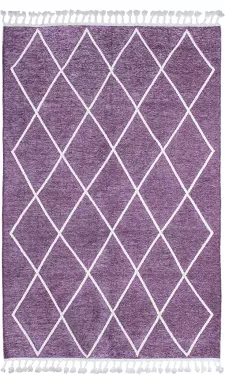 Moretti Trio Nakışlı 11704-P Mor Modern Halı