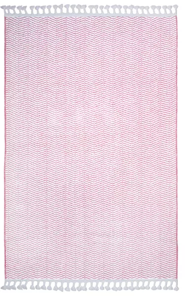 Moretti Trio Nakışlı M1X-P Pembe Beyaz  Modern Halı